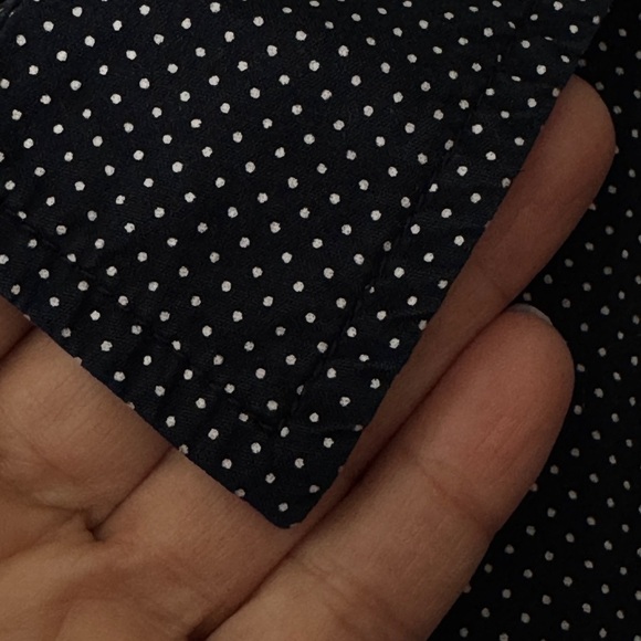 Women’s mini dot print Black Button-Up Shirt size 3X pocket Tommy Hilfiger nice - Picture 3 of 9